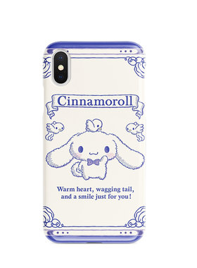复古蓝白iphone8手机壳