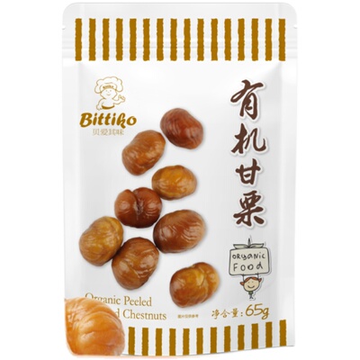 贝爱其味栗子有机65g/袋儿童