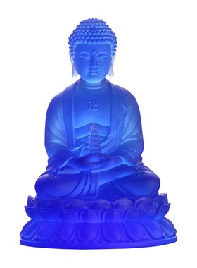 古法琉璃药师供奉家用如来佛像