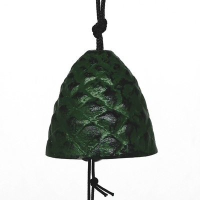 包邮日本岩手铸铁风铃户外国风挂饰松果复古日式露营铃铛生日礼物