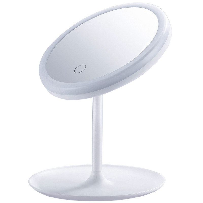 led化妆镜桌面台式带灯女生镜子便携式折叠随身小镜子补光美妆镜_虎窝淘