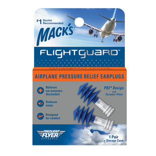 美国MACK专业飞机耳塞航空飞行减压耳塞男女坐飞机降压舒适防噪音