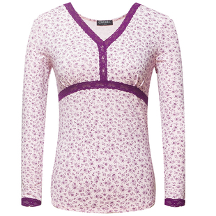 芬格兰女士舒绒棉保暖内衣 加厚打底秋衣秋裤圆领保暖套装女3134