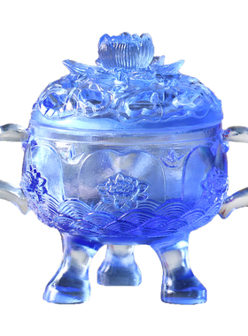 室内琉璃镂空寺庙禅意风香薰炉