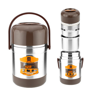 爱丽金真空三层密封焖烧壶不锈钢保温桶粥桶汤罐焖烧杯焖烧提锅