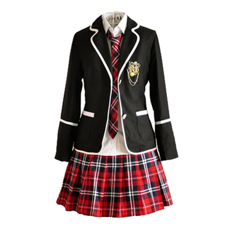 英伦学院派日本韩版校服班服长袖春秋冬初高中大学生制服套装男女