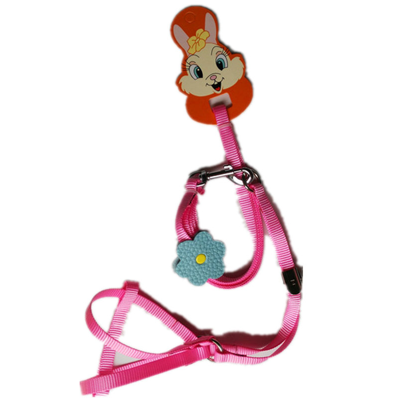 子辰糖果色订花蝴蝶结狗狗牵引绳