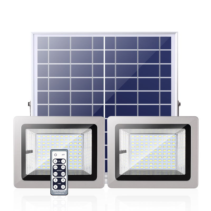 太阳能灯led户外电灯照明家用一拖二室内室外路灯防水超亮庭院灯