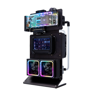 FUXK P1 平板概念ITX i7 13700K/RTX 4070TI 迷你水冷电脑台式