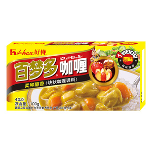 好侍百梦多咖喱块家用日式咖喱儿童成人咖喱饭调味料原味100g1盒