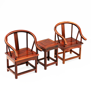 红木微型家具仿古微缩模型红酸枝迷你小家具摆件橱柜实木雕工艺品