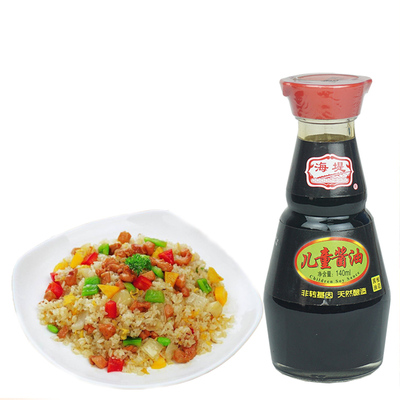 海堤儿童酱油140ml大豆烹饪调料