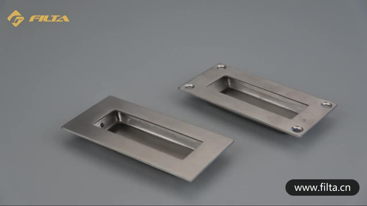 Recessed Furniture Hardware Zinc Concealed Flush Hidden Pull