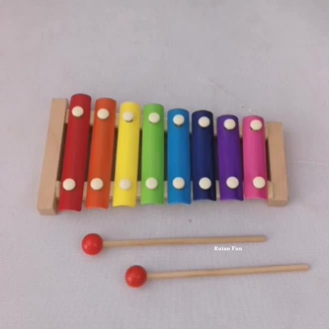 Top Quality Kids Wooden Percussion Instrument Miniature Music Box Toys
