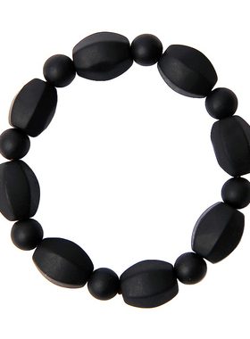 天然泗滨黑砭石菱形手链象形手串男女通用调理手腕舒筋通络