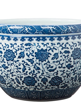 景德镇陶瓷鱼缸大号碗莲睡荷花盆