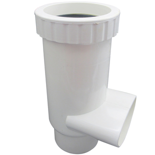 PVC加厚渠道型三角型质量好110防堵塞斜四通130*65扁管马桶移位器