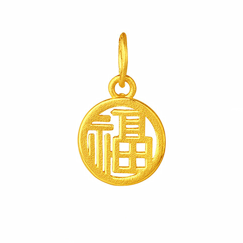 复古风镀黄金不掉色小吊坠