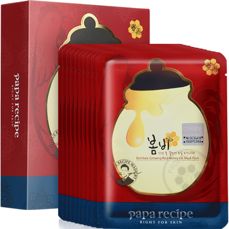 春雨红参精油蜂蜜面膜20片