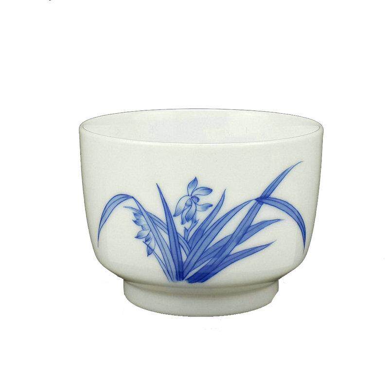 陶瓷器苏圣手绘风梅兰竹菊小茶杯