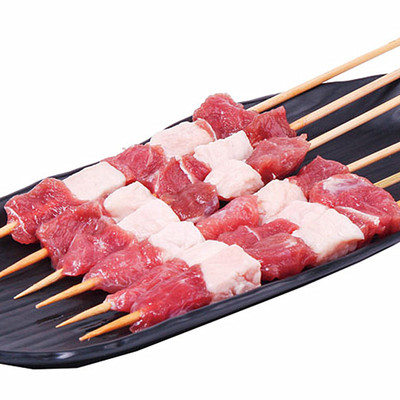 原始烧烤食材半成品烤肉串羊肉串