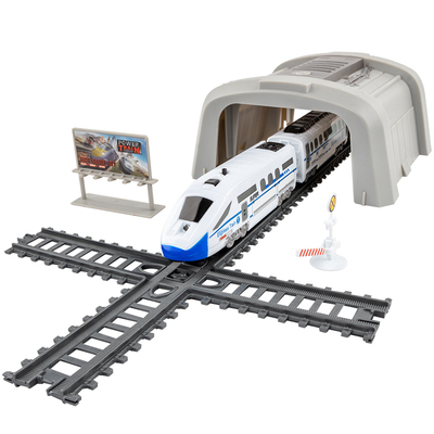 高铁和谐号超长轨道小火车电动玩具