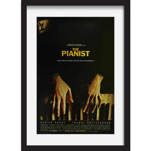 二战经典电影海报钢琴家The Pianist咖啡厅酒店墙壁有框装饰挂画