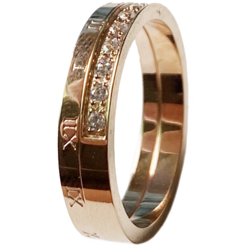 洗手不用摘钛钢戒指女轻奢高级感