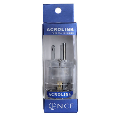 Acrolink 雅高聆NCF结体镀金镀佬紫铜美标发烧音响电源线插头尾插