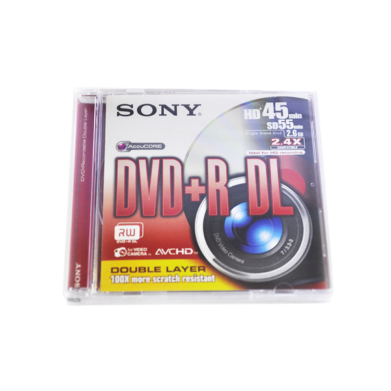 索尼SONY DVD+R DL刻录光盘一次性单片原装正品2.6G3寸小光碟包邮