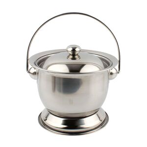 不锈钢高脚痰盂带提手老人痰盂罐喜庆婚庆孕妇座便器小孩痰盂包邮