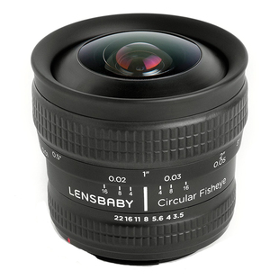美国LENSBABY镜头宝贝Circular Fisheye超广角鱼眼185度趣味镜头