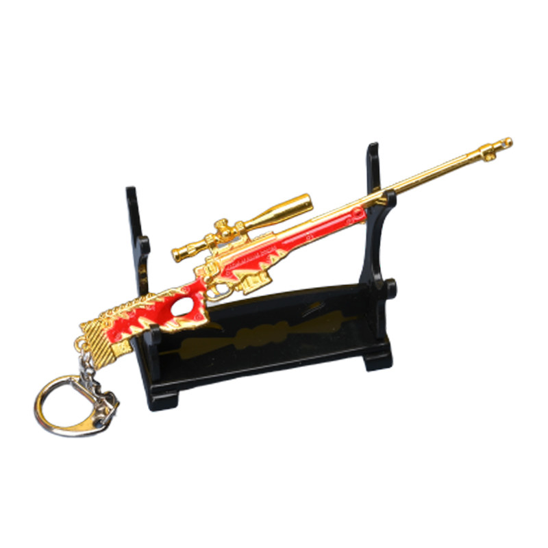 吃鸡五爪金龙m416钥匙扣和平精英awm绝地求生黄金龙骨98k玩具模型
