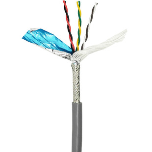 高柔耐折双绞屏蔽拖链线TRVVPS2468芯国标纯铜485通讯伺服信号线