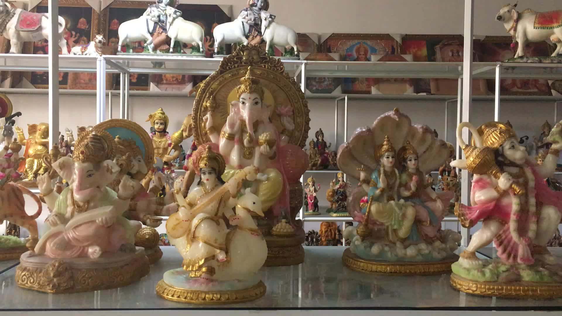 Polyresin Hindu God Idols Indian God Water Fountain Ganesh Fountain