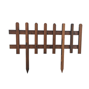 木栅栏围栏防腐木篱笆户外花园围栏草坪插地栏杆庭院绿化工程围栏