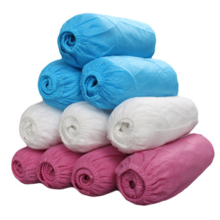 一次性加厚鞋套无纺布防尘脚套家用实验室车间100只耐磨透气防滑