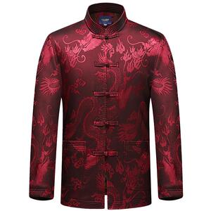 冬季唐装男加厚加绒棉袄外套中老年人男装爸爸棉服爷爷装冬装棉衣