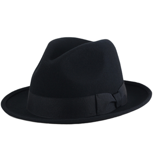 全羊毛街舞POPPING/LOCKING小礼帽男英伦爵士帽小韩版潮街舞表演