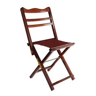 山东实木靠背马扎椅子地摊红檀休闲户外老人札凳折叠便携木头包邮