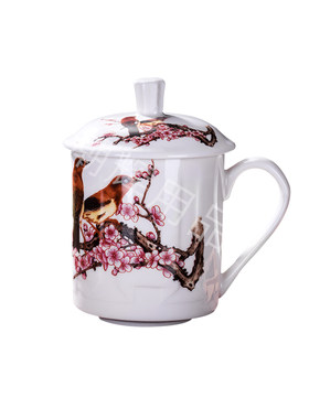 宾馆办公水杯景德镇泡茶杯可定制