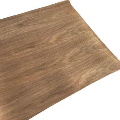 加宽天然黑胡桃木皮拼接家具装修