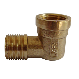 加厚内外牙铜弯头内外丝铜弯头 90度弯 内牙转外牙铜弯头管件接头