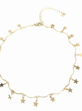 全国包邮longbao欧美星星短项链