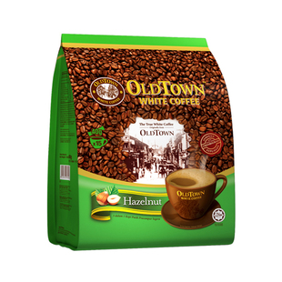 马来西亚旧街场白咖啡摩卡特浓榛果味原味二合一奶茶速溶咖啡2袋