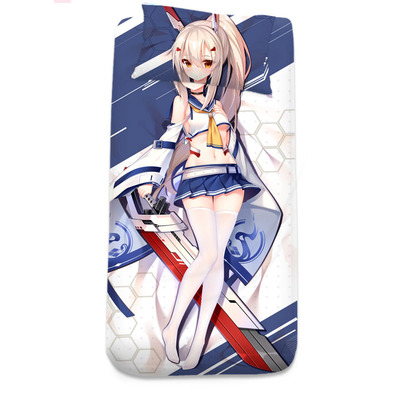 碧蓝航线同人凌波婚纱绫波动漫床笠床单被套毛绒毯子床品三件套