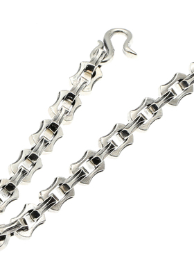 简约个性朋克龙骨银链s925重感