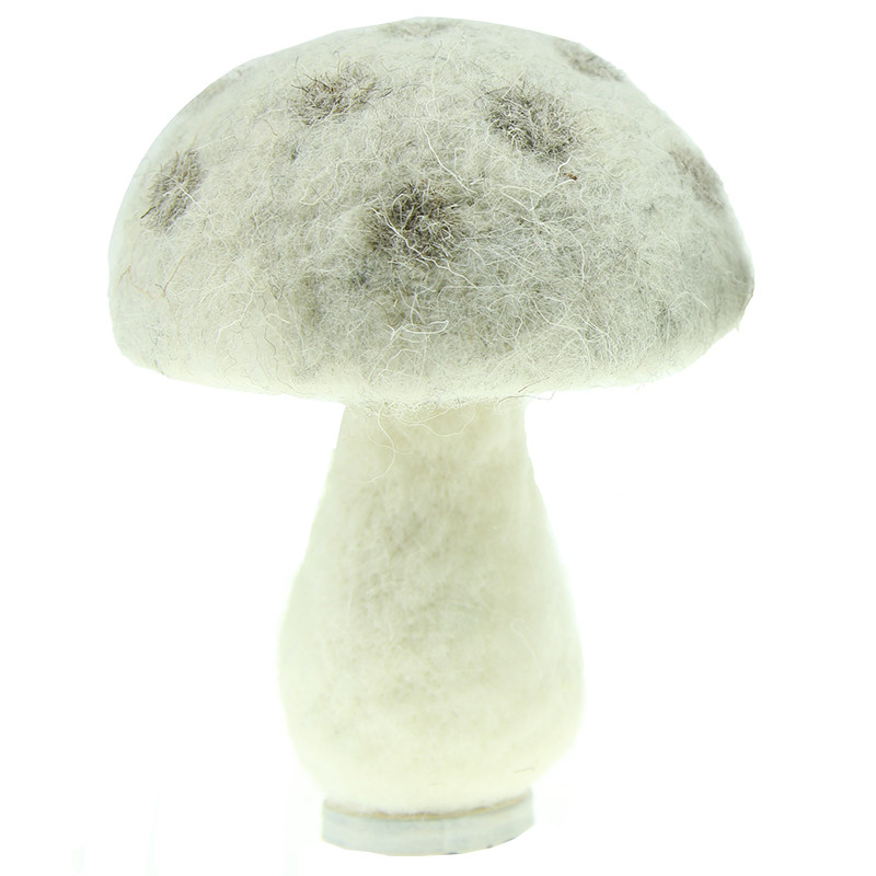 森林小蘑菇摆件羊毛毡手工成品卡通玩偶创意桌面家居场景装饰摆件
