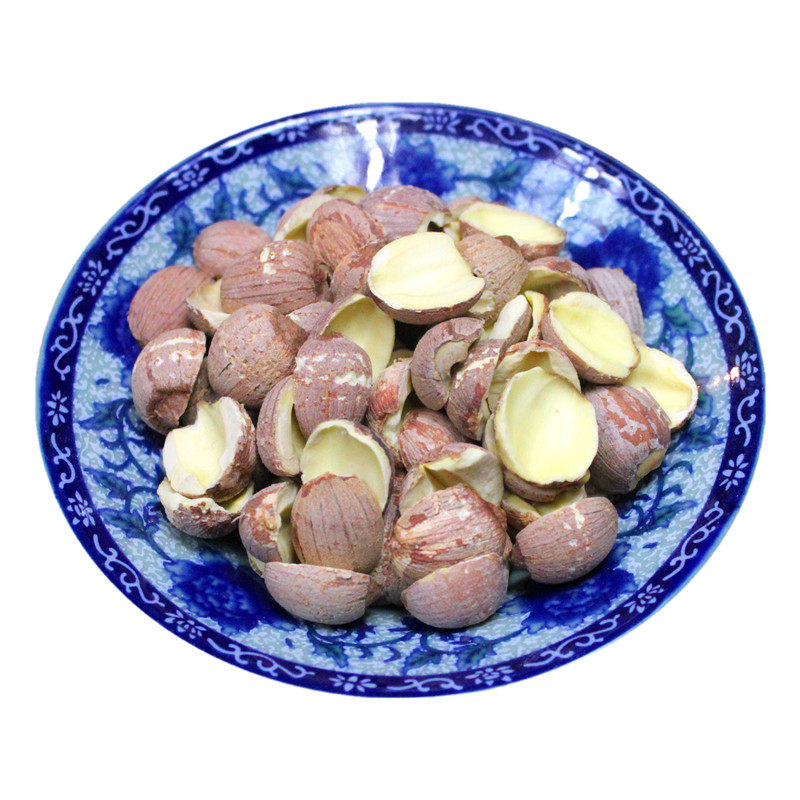 半开边莲子红莲子干货250g500克湘莲红皮无硫新货莲肉去芯连子仁