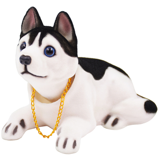 汽车摆件车载狗狗饰品车内摇头狗小公仔旺财可爱创意网红漂亮内饰